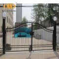 Custom cast iron home tubular arch gate